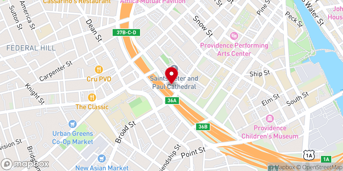 Map showing location of Grace Harbor Church