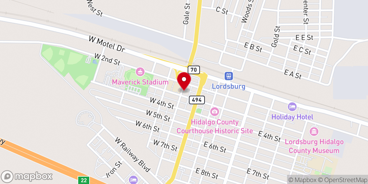 Map showing location of First United Methodist Church