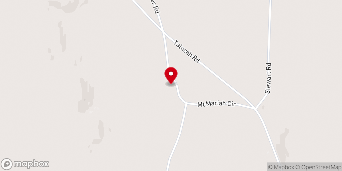 Map showing location of Mt. Mariah United Methodist Church
