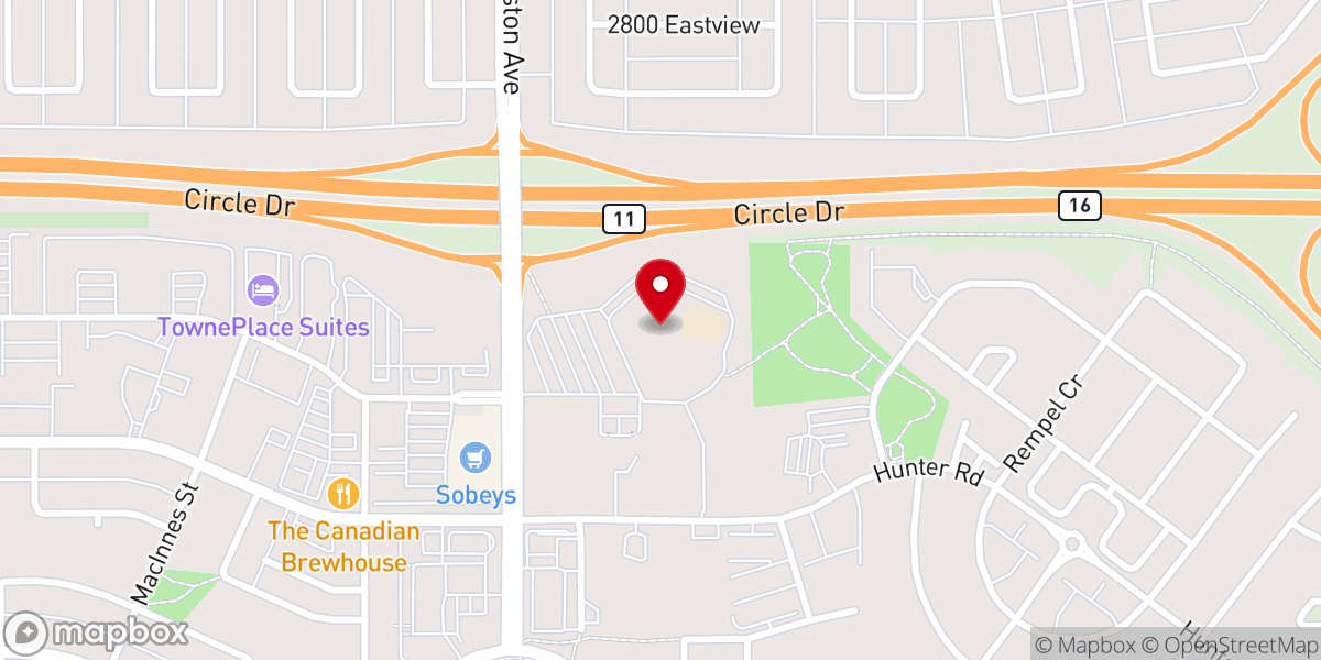 Map showing location of Circle Drive Alliance Church