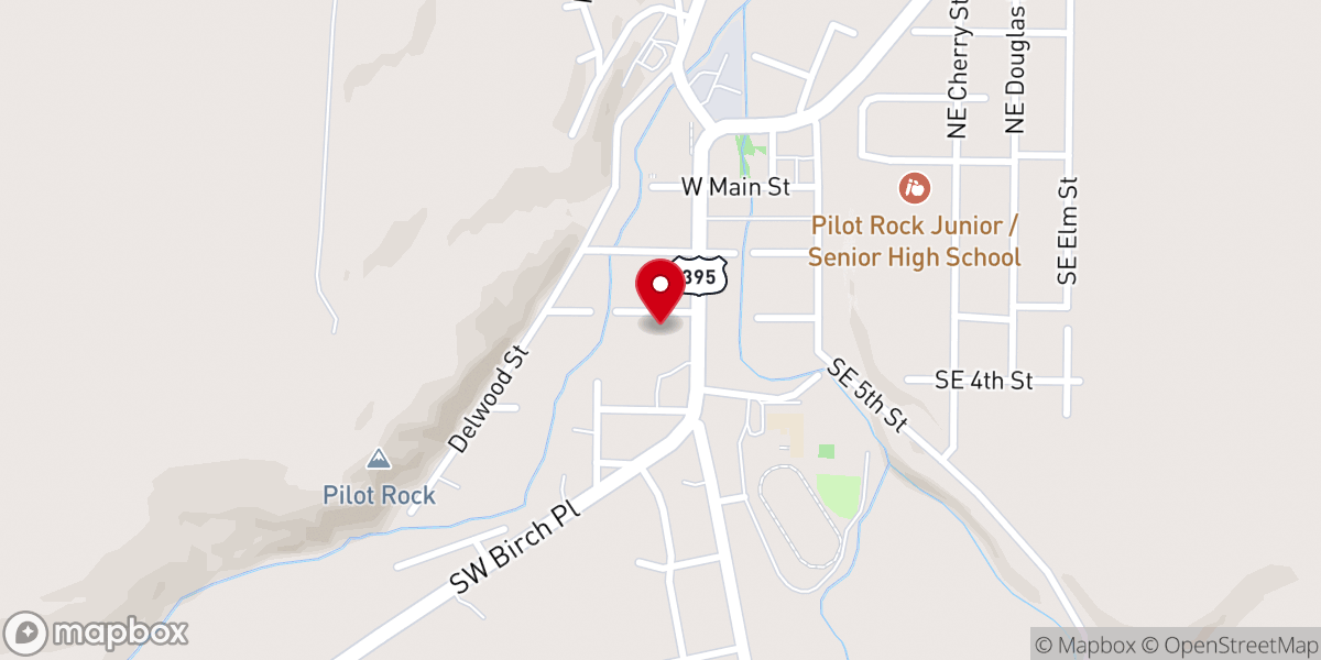 Map showing location of Life Church