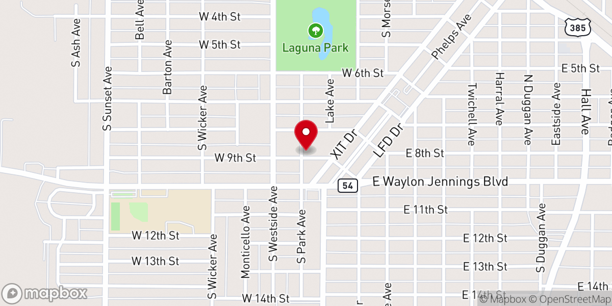 Map showing location of Primitive Baptist Church