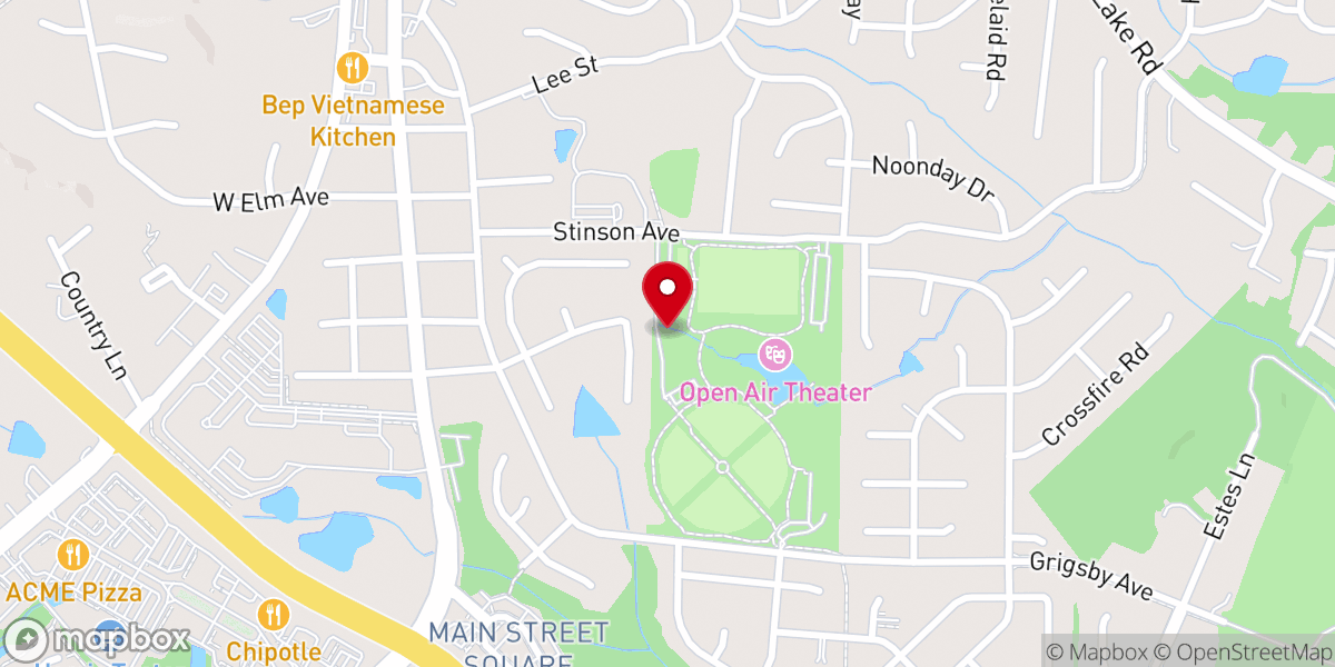 Map showing location of Parish Womble Park Holly Springs