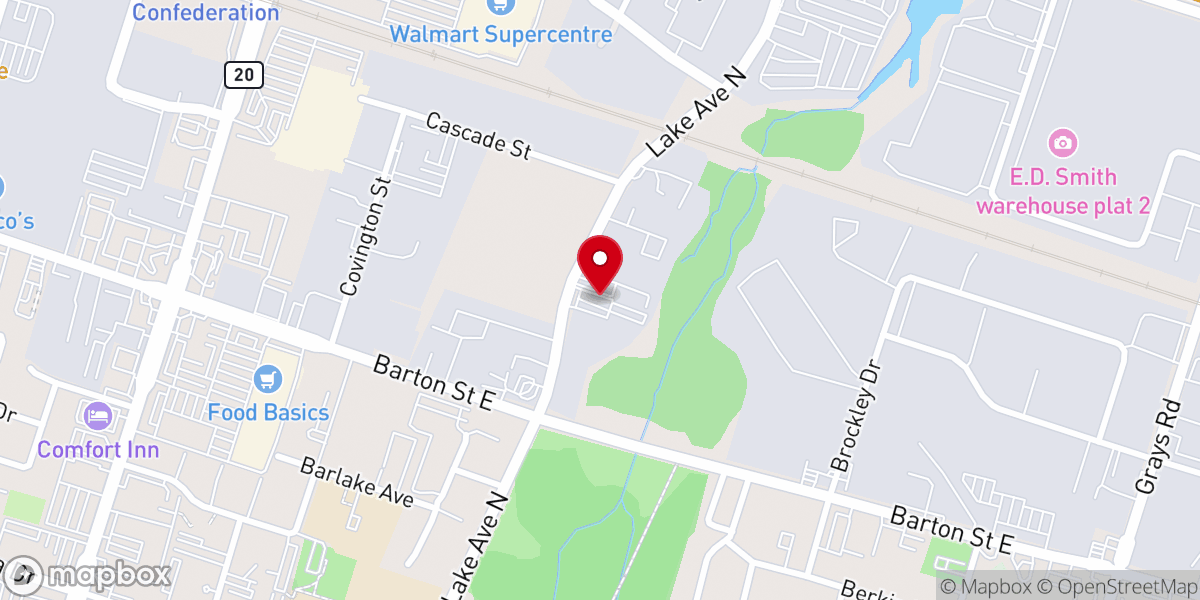 Map showing location of Gurdwara Dukh Nivaran Sahib (Ramgarhia Association Hamilton)
