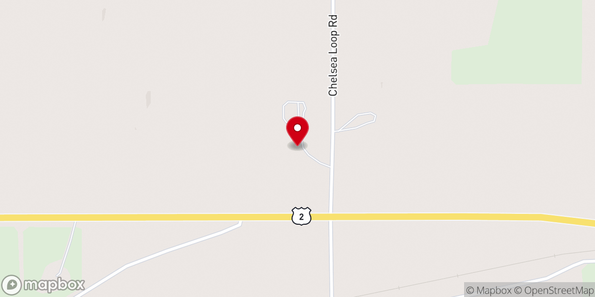 Map showing location of Minisdah Presbyterian Church
