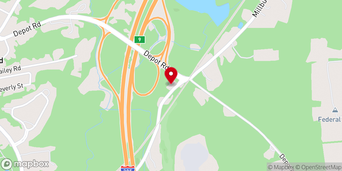 Map showing location of Refuge Church