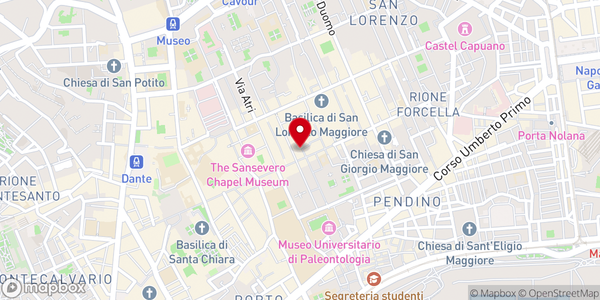 Map showing location of Chiesa Museo di Santa Luciella ai Librai