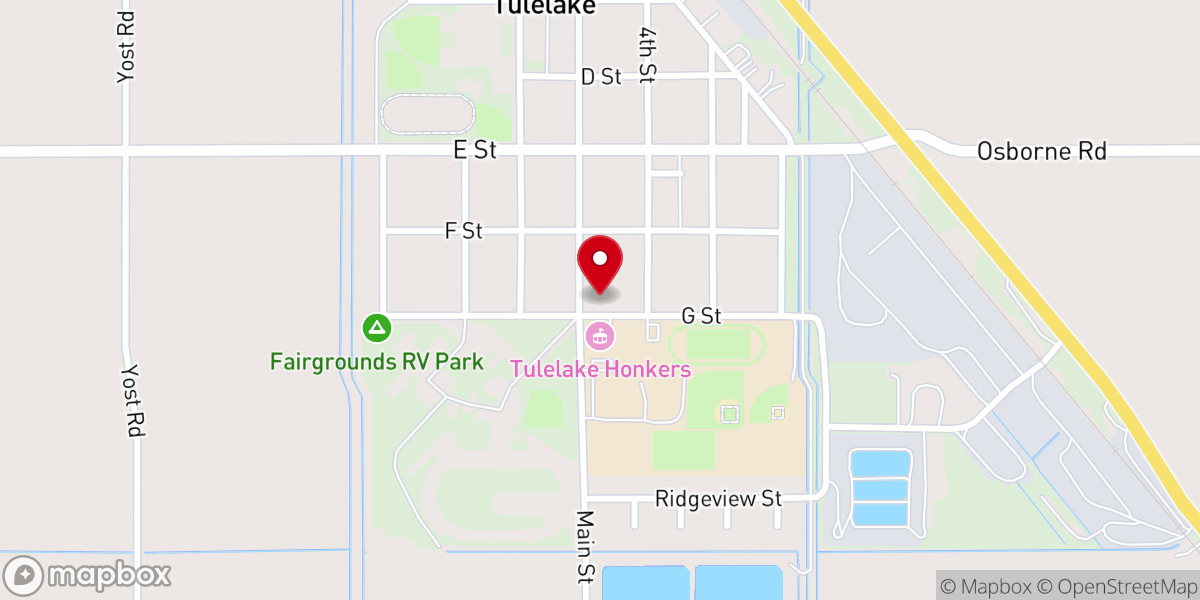 Map showing location of Trinity Lutheran Church