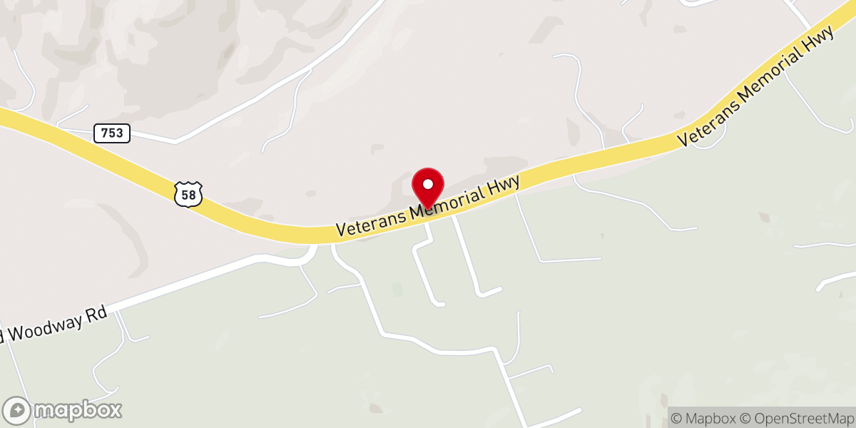 Map showing location of Calvary Church