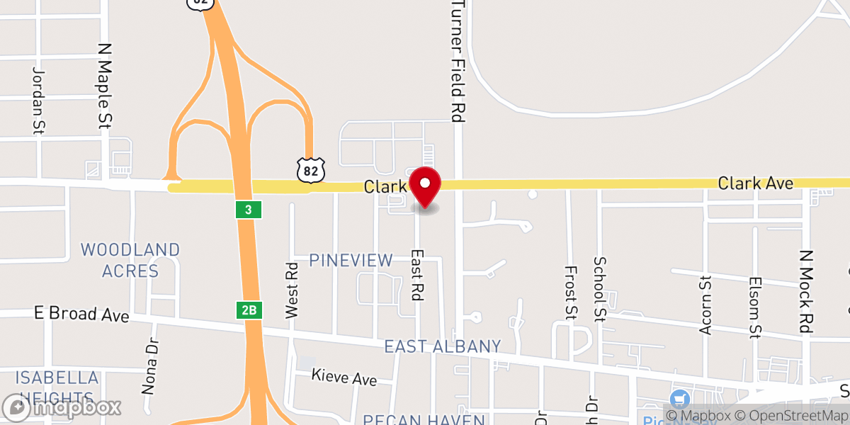 Map showing location of Abundant Life Fellowship Center