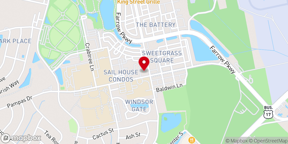 Map showing location of Market Common Community Church