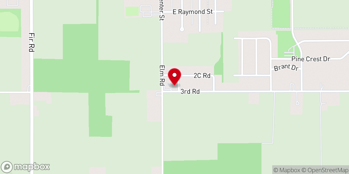 Map showing location of Hinkle Gary D