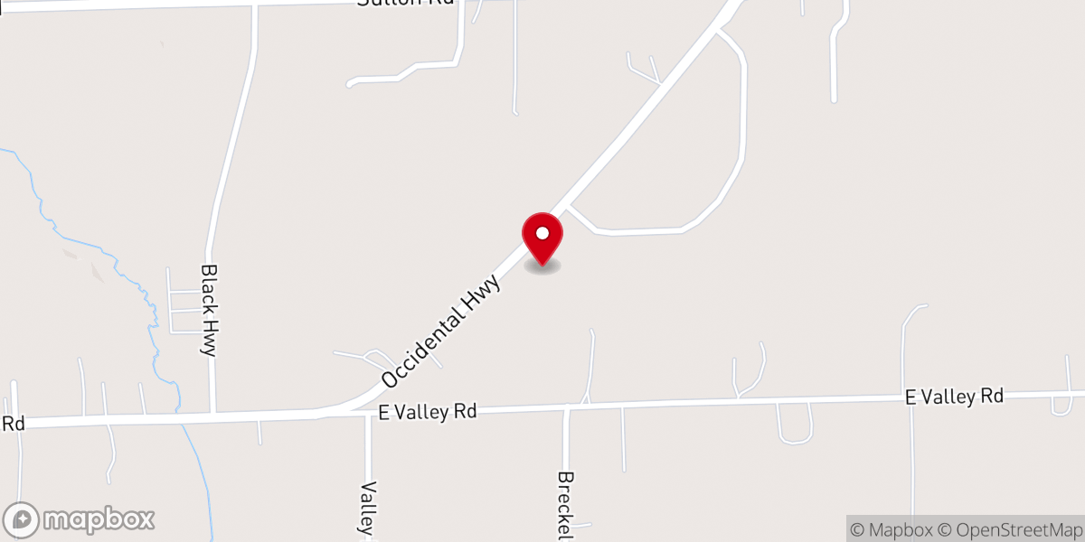 Map showing location of Trinity Baptist Church