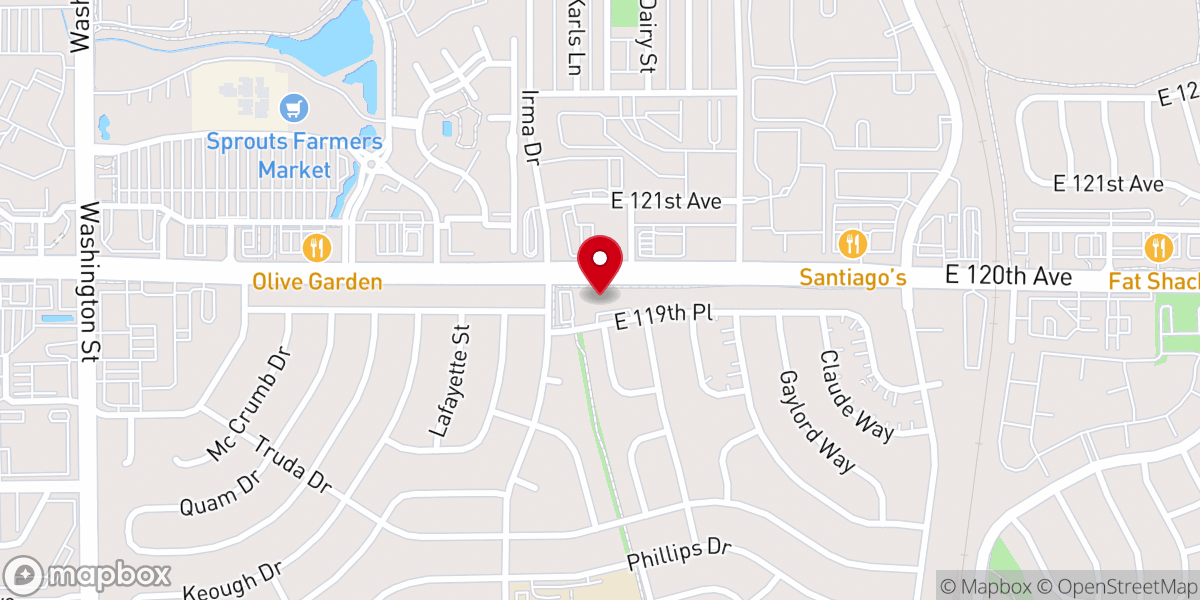 Map showing location of Crosspoint Baptist Church