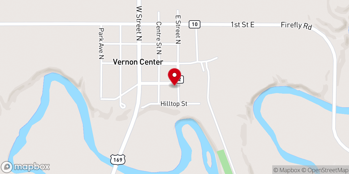Map showing location of St Peter's Lutheran Church