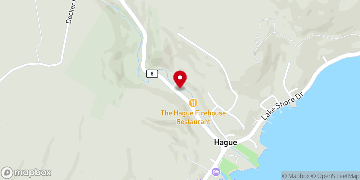Map showing location of Lakeside Regional Church
