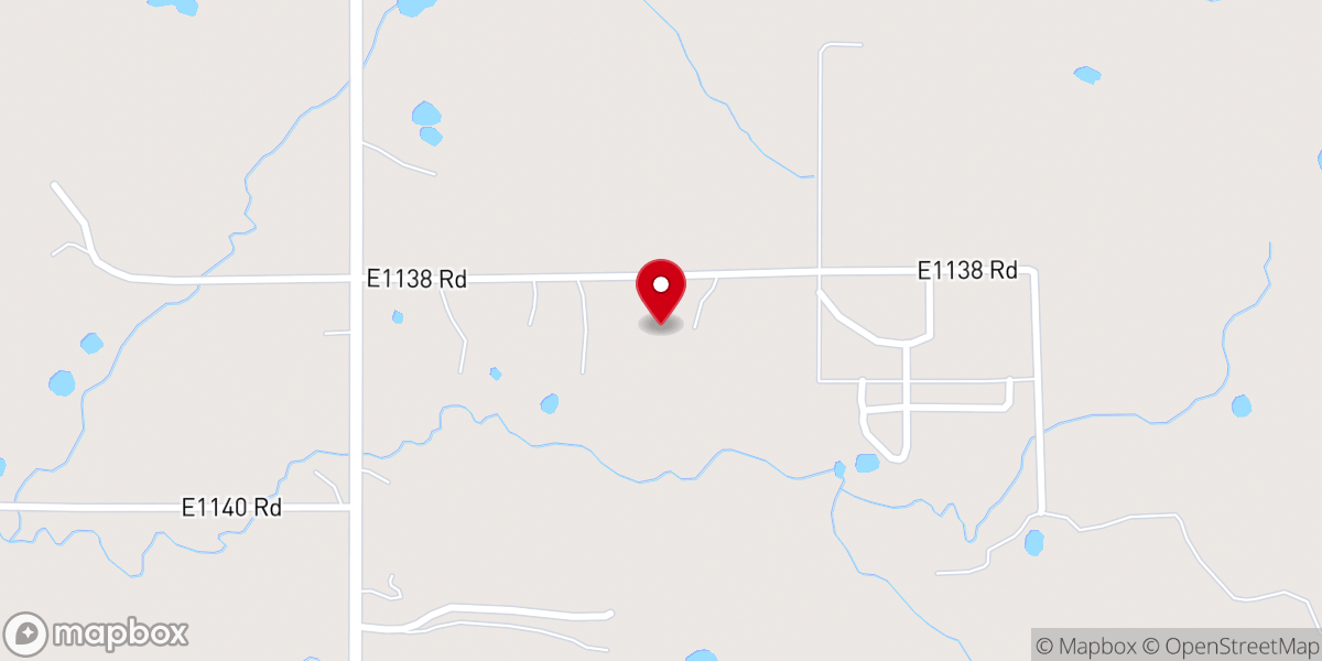 Map showing location of Yardeka Indian Baptist church