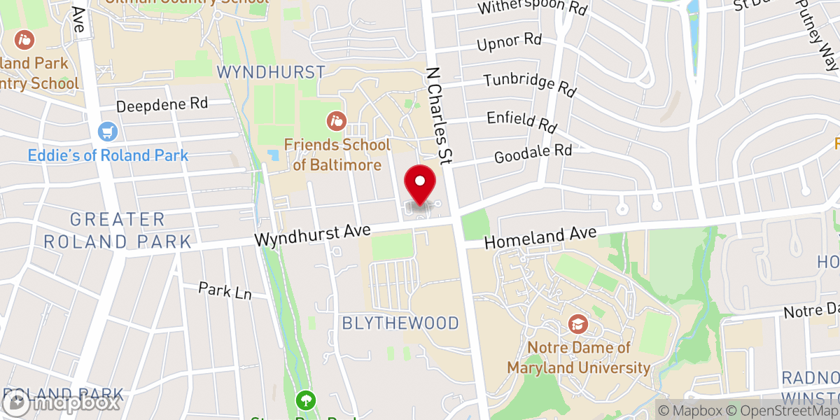 Map showing location of City Church Presbyterian