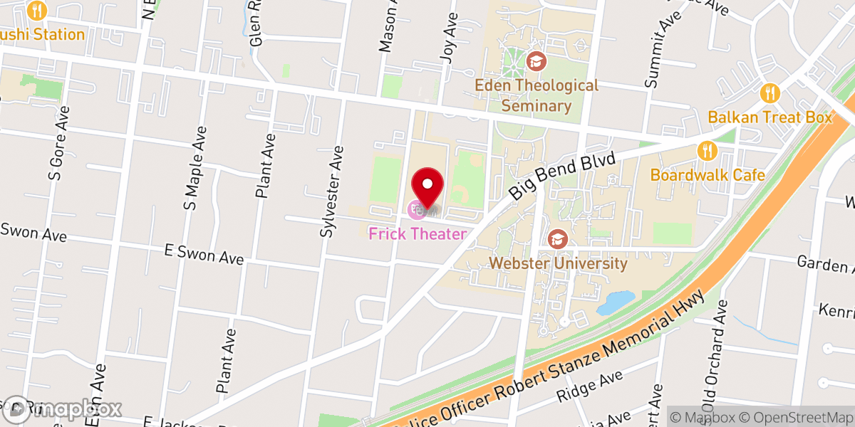 Map showing location of Old Community Baptist Church