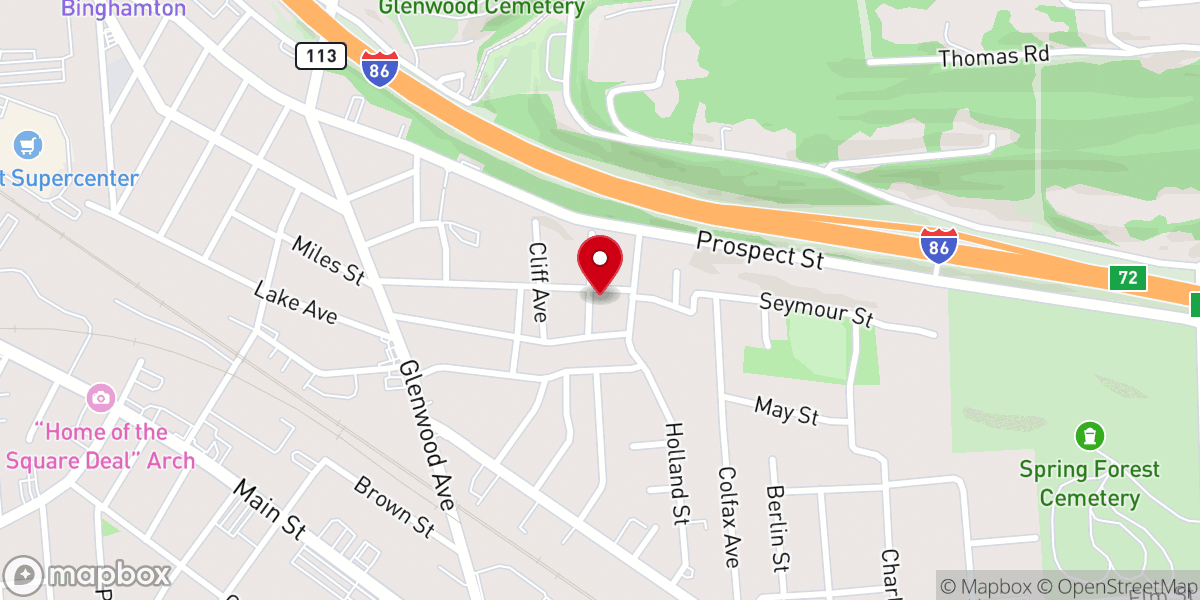 Map showing location of Dormition of the Virgin Mary Orthodox Church