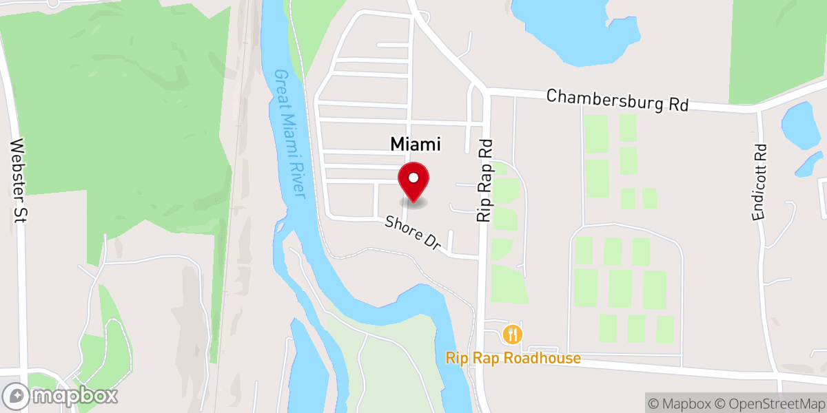 Map showing location of Dry Bones Biker Church