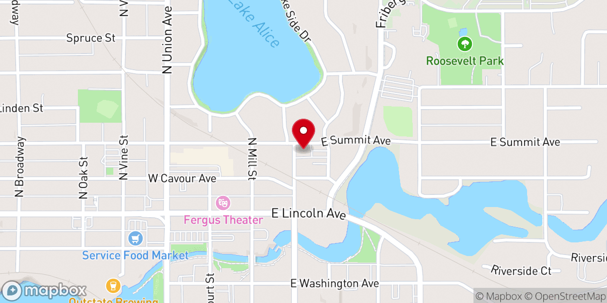 Map showing location of Zion Lutheran Church