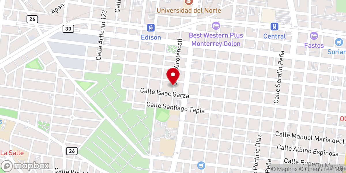 Map showing location of Libertad Para Las Naciones