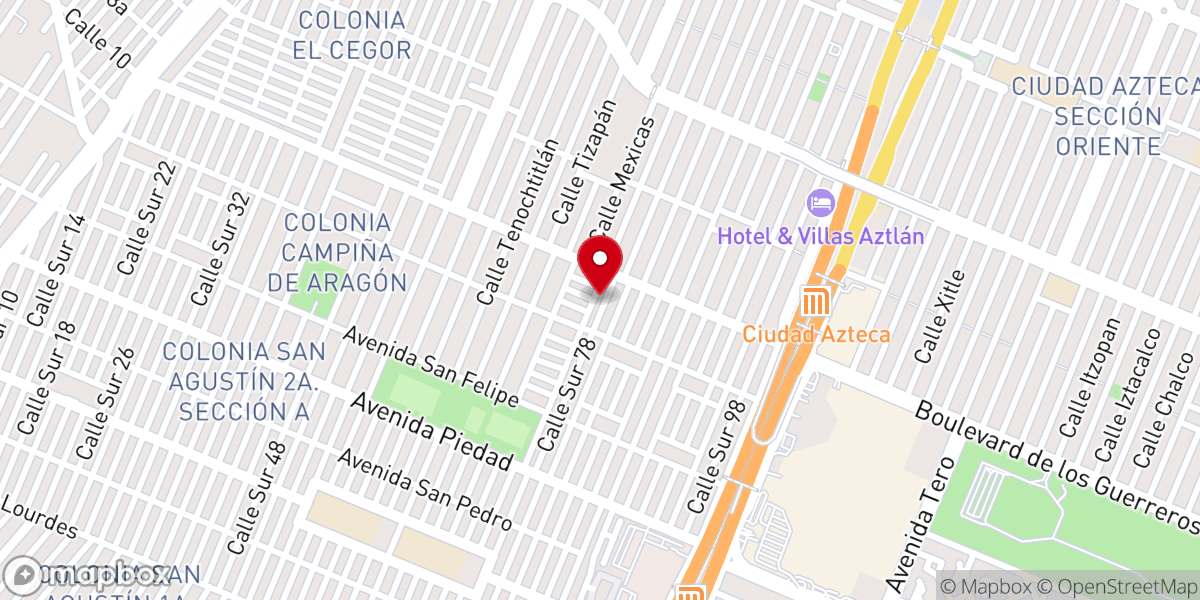 Map showing location of Iglesia Bautista Fundamental Independiente Cristo Te Ama