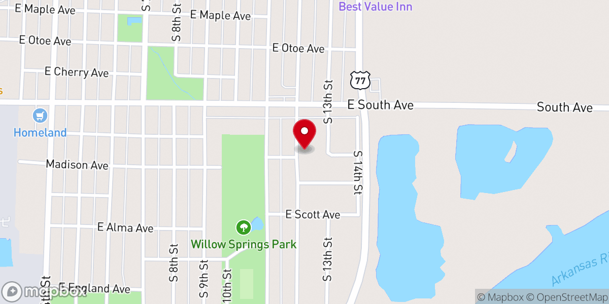 Map showing location of Connor Chapel AME Church