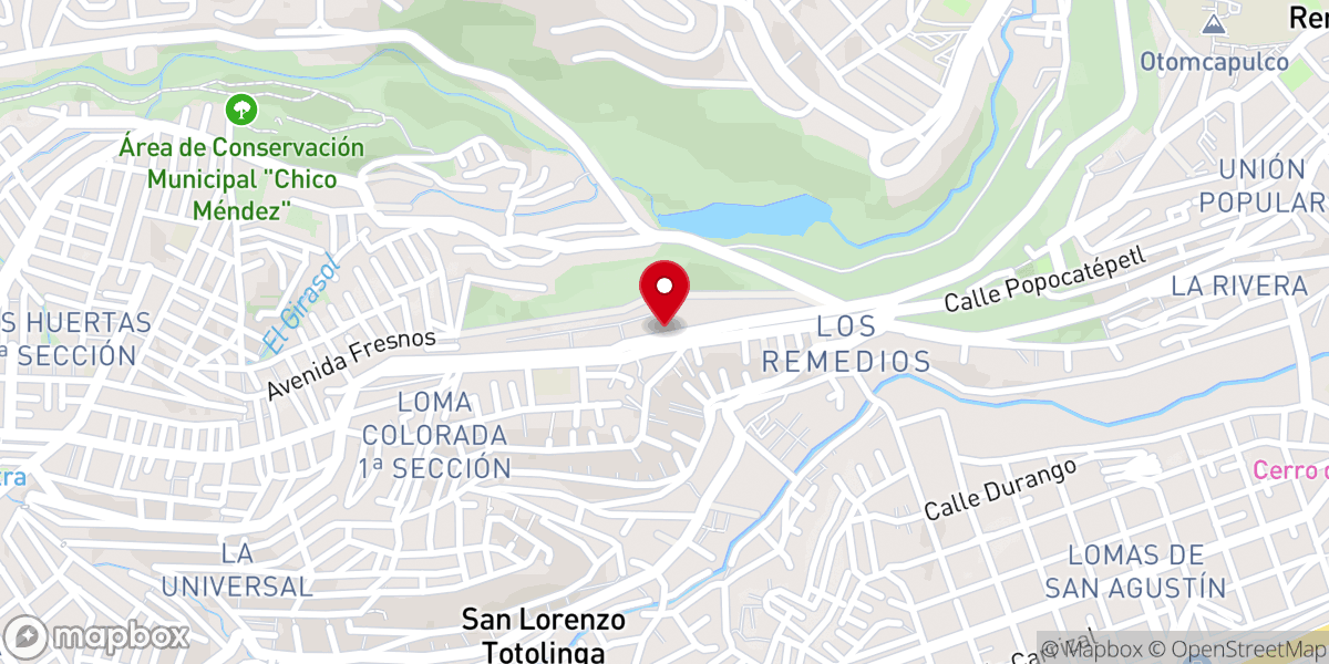 Map showing location of Iglesia Cristiana Pentecostal Alfa Y Omega