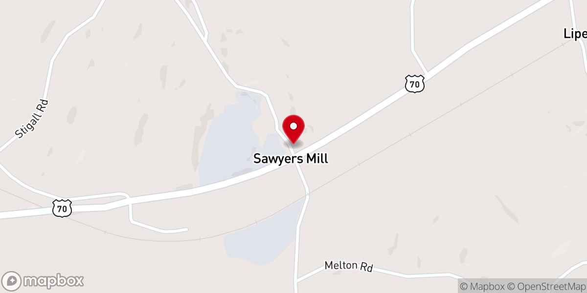 Map showing location of Pleasant Ridge Missionary Baptist Church