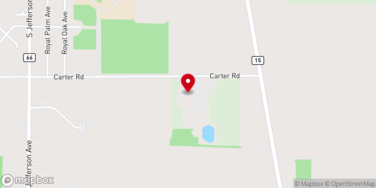 Map showing location of First Church of God