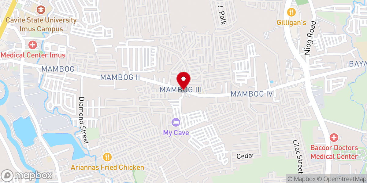 Map showing location of Greentown Fundamental Baptist Church