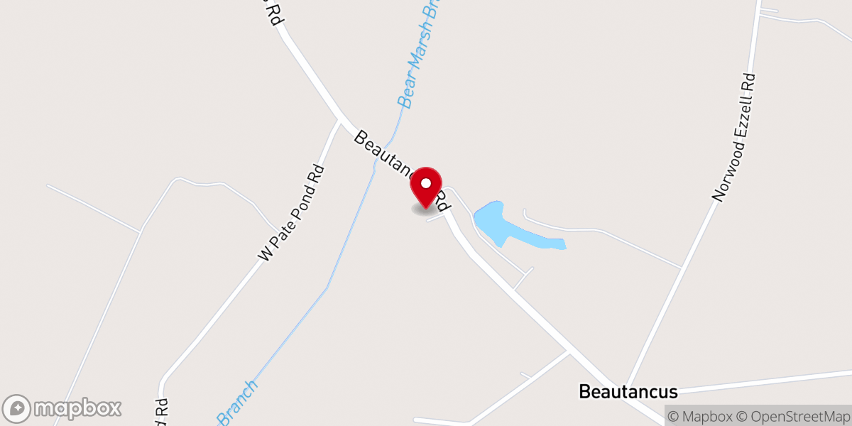 Map showing location of Bear Marsh Mssnry Baptist Ch