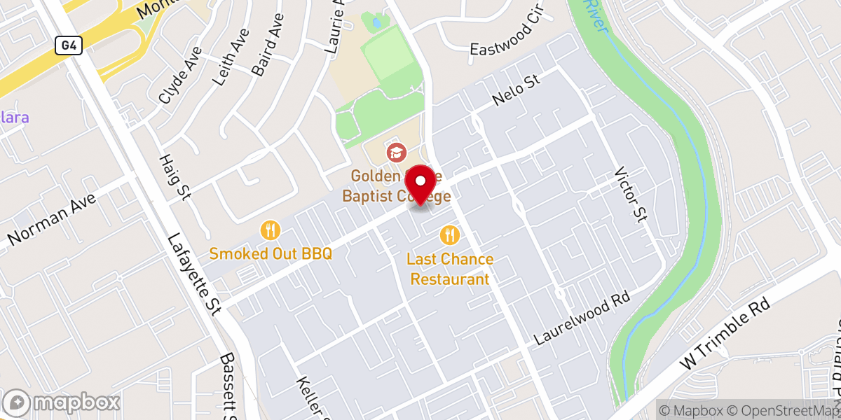 Map showing location of Iglesia Misionera Bienaventurada (IMB)