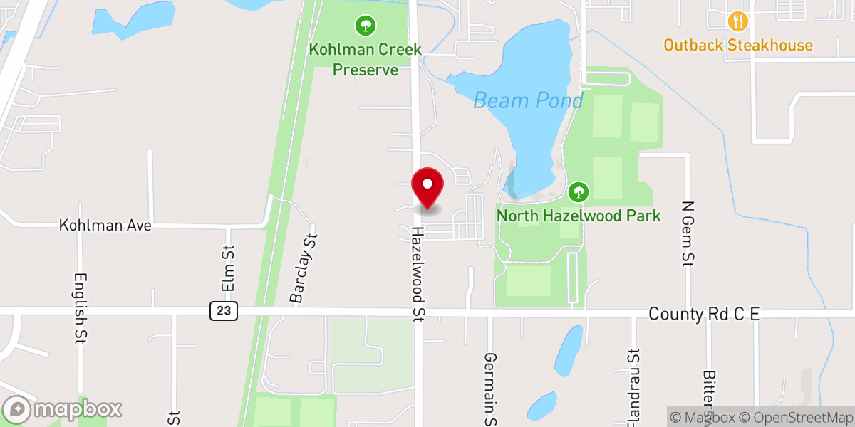 Map showing location of First Evangelical Free Church