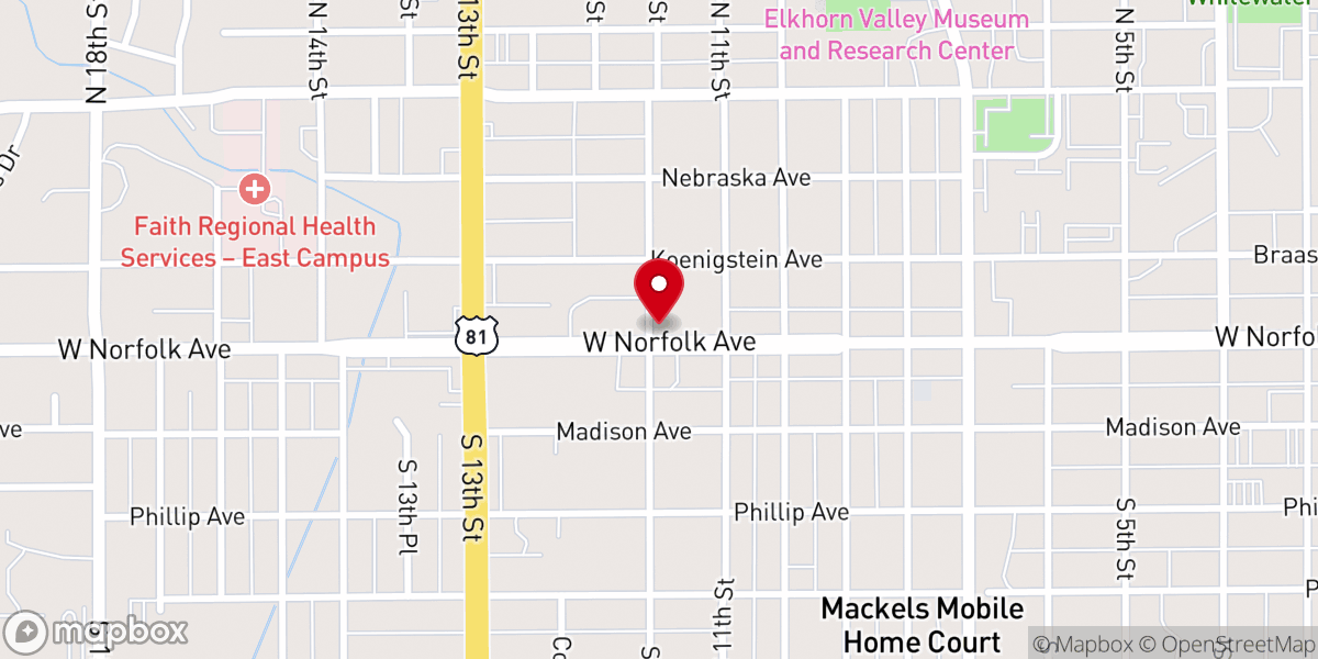 Map showing location of Christ Lutheran School Foundation