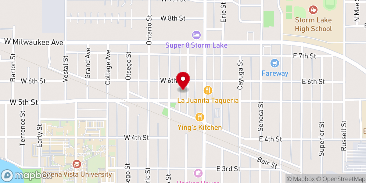 Map showing location of Summit Real Life Center
