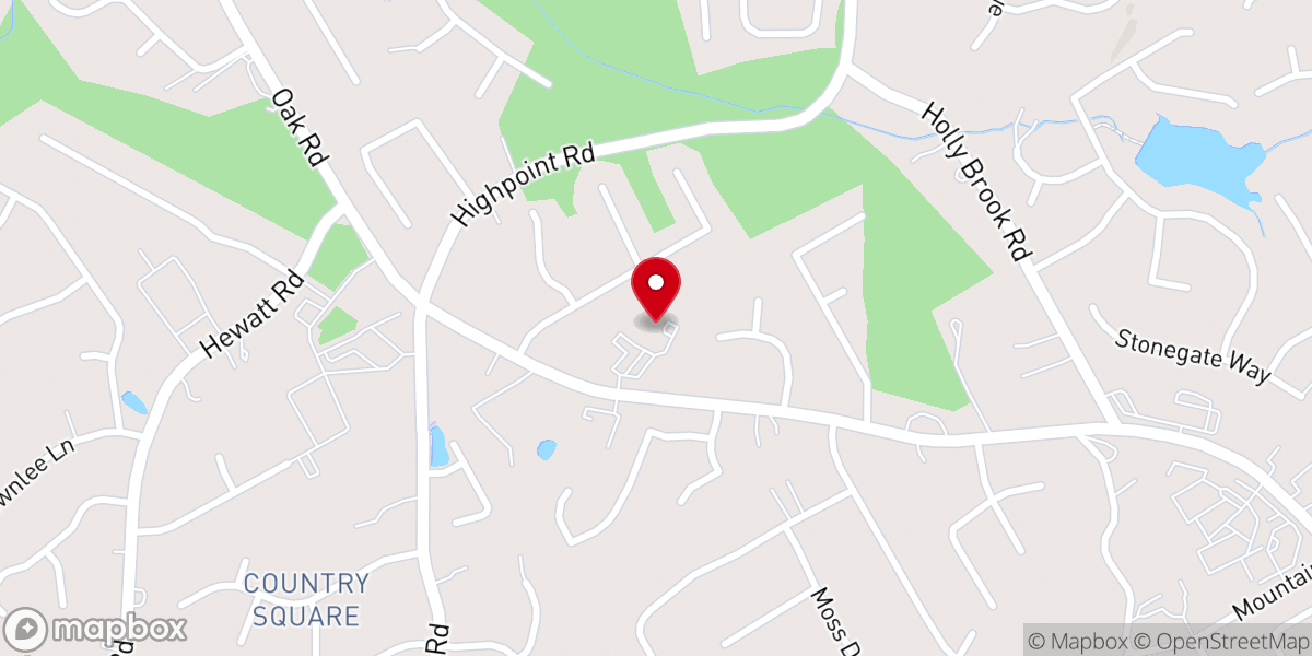 Map showing location of St Matthew's Episcopal Church