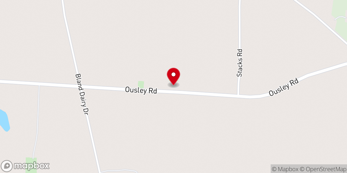 Map showing location of Woods Chapel AME Church