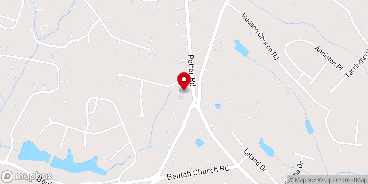 Map showing location of Spirit of Joy Lutheran Church