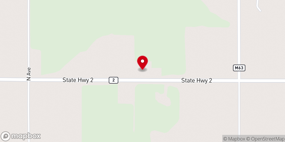 Map showing location of Saint Paul Lutheran Church