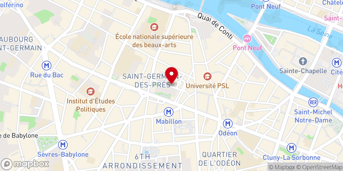 Map showing location of L'Abbaye