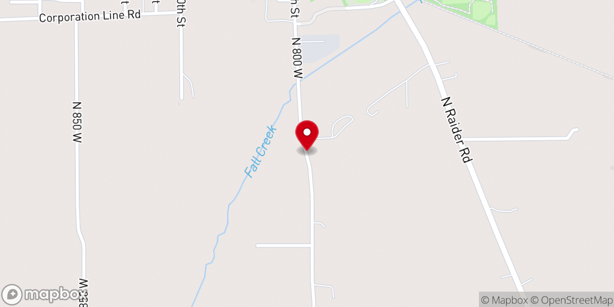 Map showing location of Sulpher Springs Christian Church