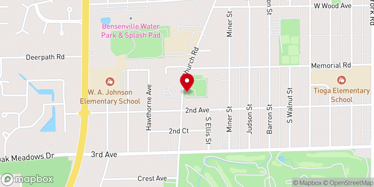 Map showing location of Playground
