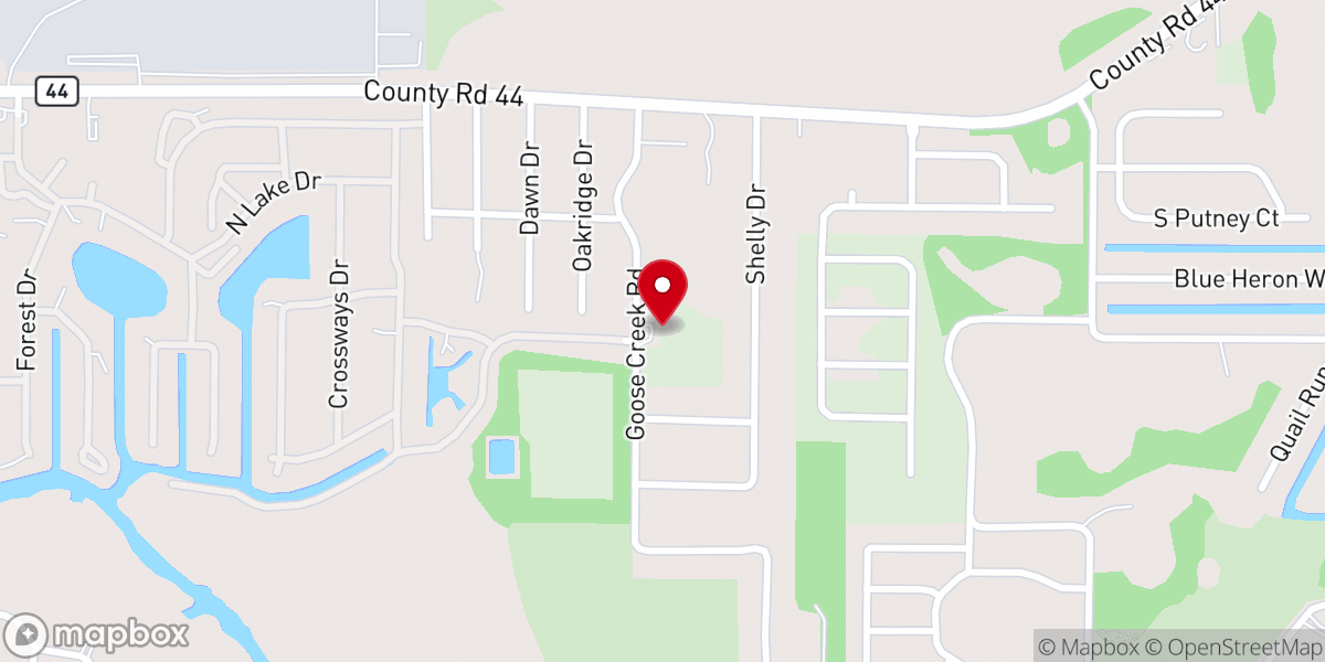 Map showing location of Leesburg Spanish Seventh-Day Adventist Church