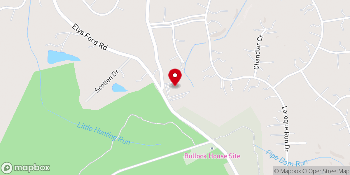 Map showing location of St. Patrick Catholic School