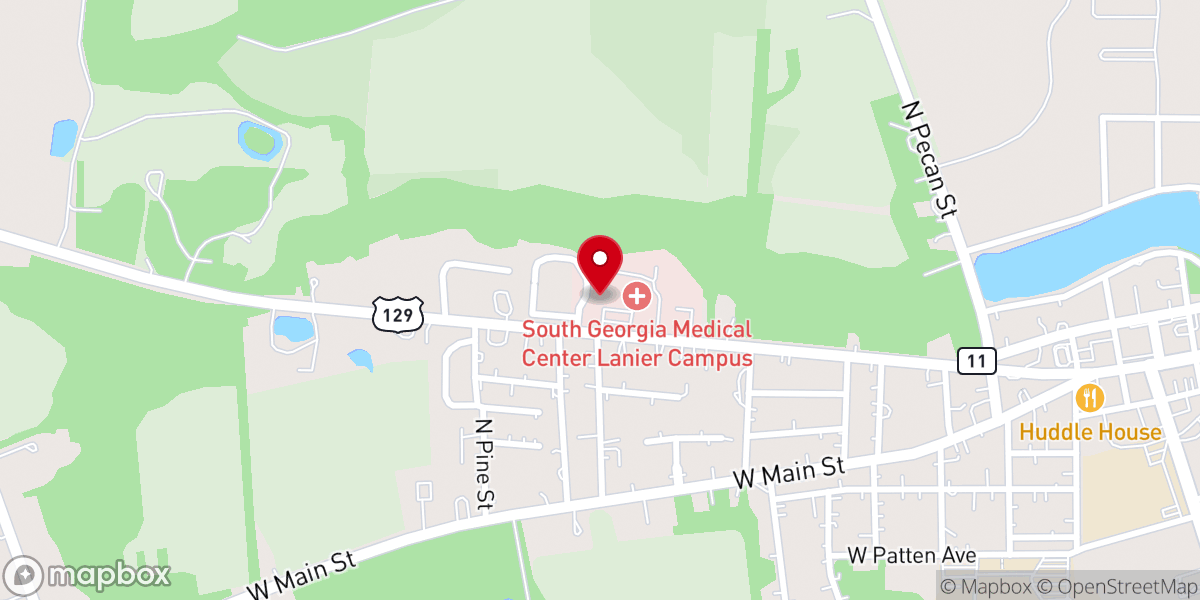 Map showing location of Magnolia Cafe