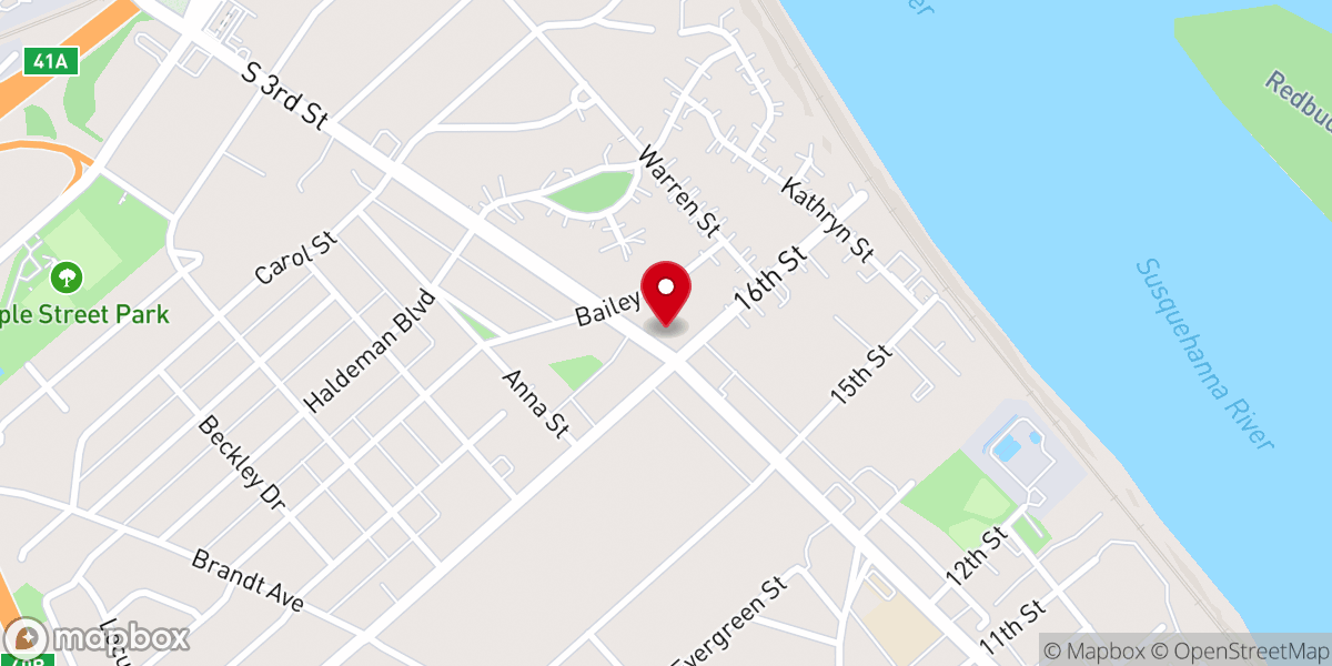 Map showing location of Faith Community Church of the West Shore