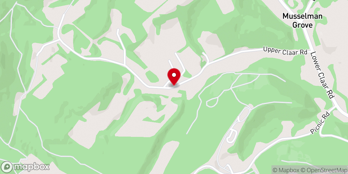Map showing location of Upper Claar Church-Brethren